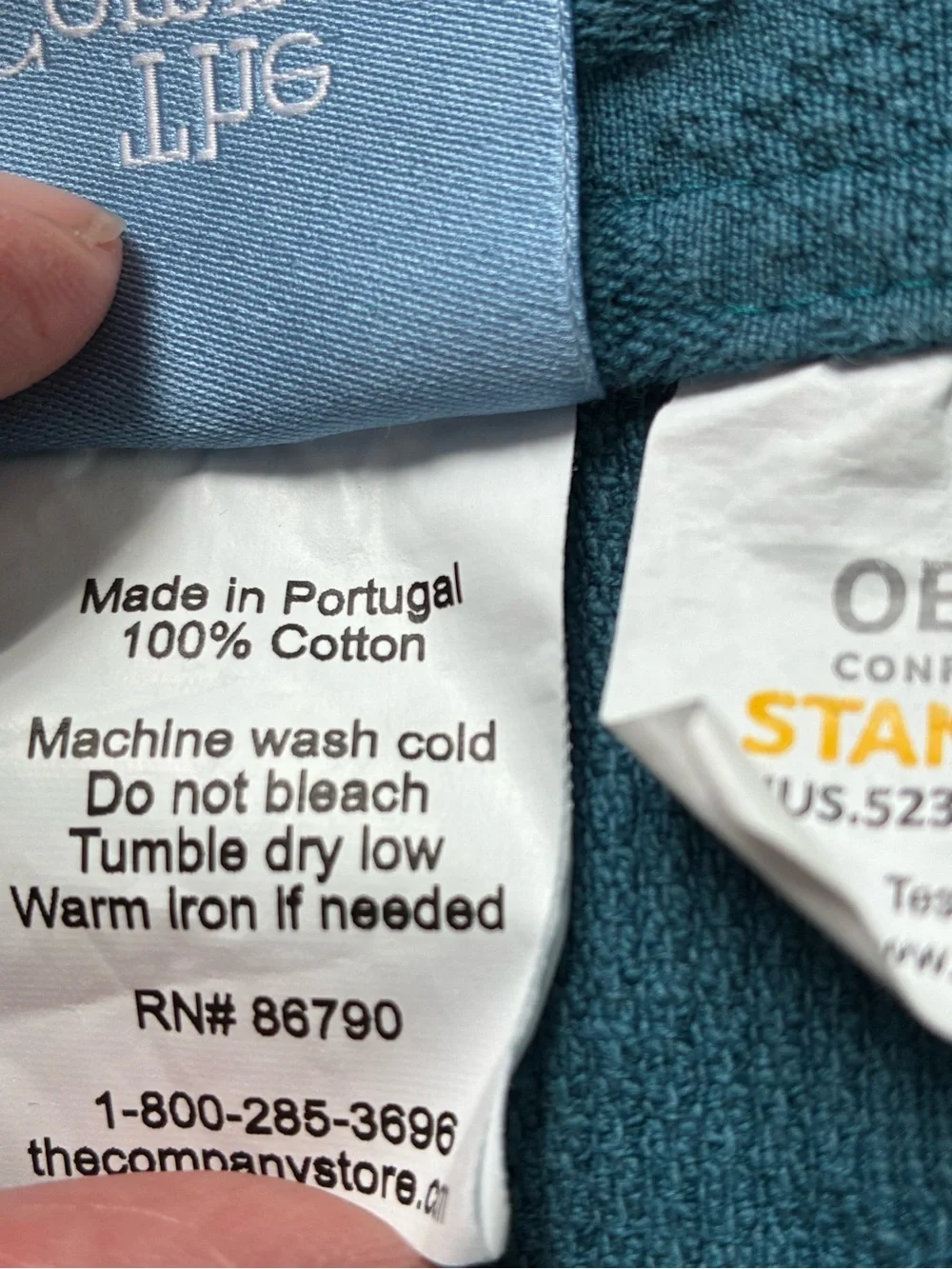The Company Store Putnam Queen Matelasse Coverlet Blanket Teal Cotton